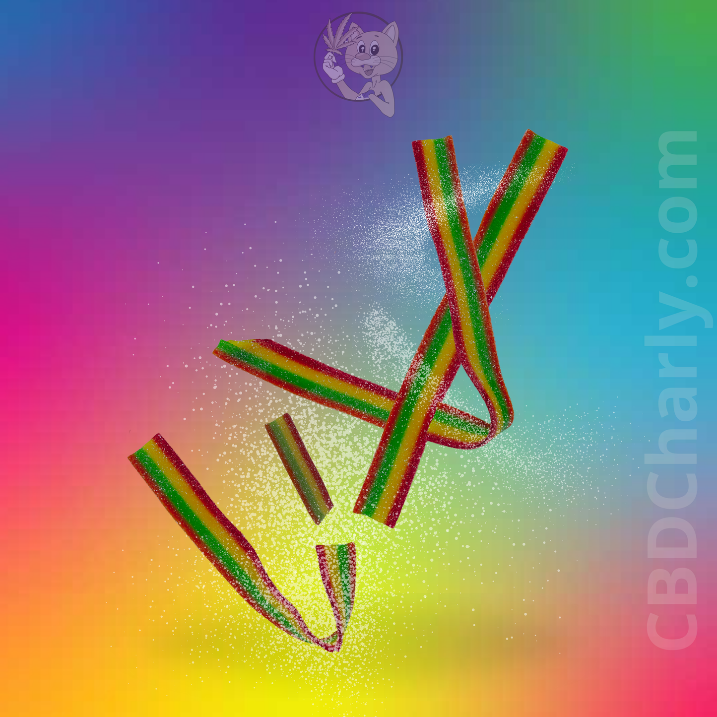 Hemp Pebbles - "Rainbow Sour Belts"